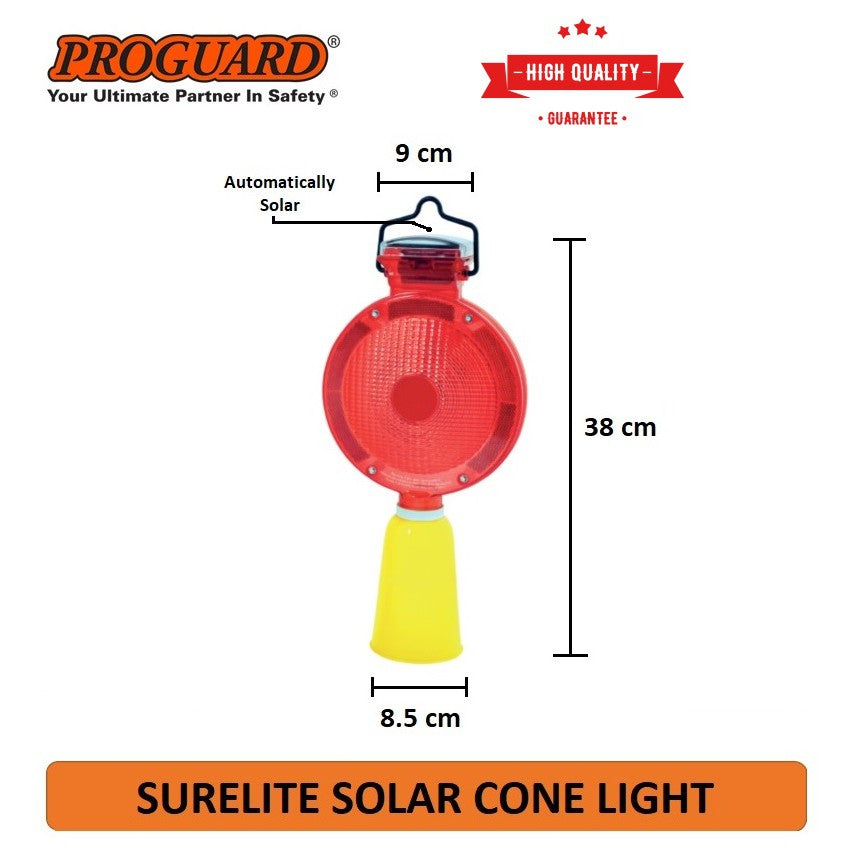 Proguard Led Light PROGUARD Solar Cone Hazard Warning Light – Techno Tools & Equipment