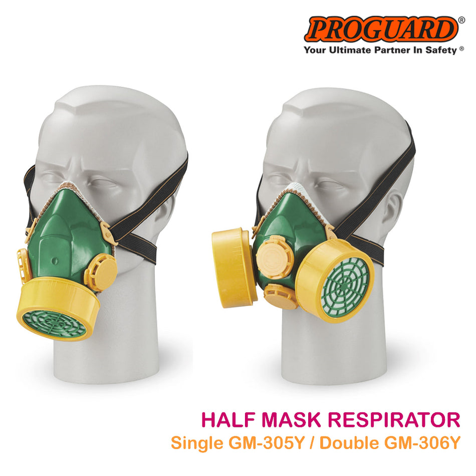 PROGUARD Half Mask Respirator GM-305Y / GM-306Y