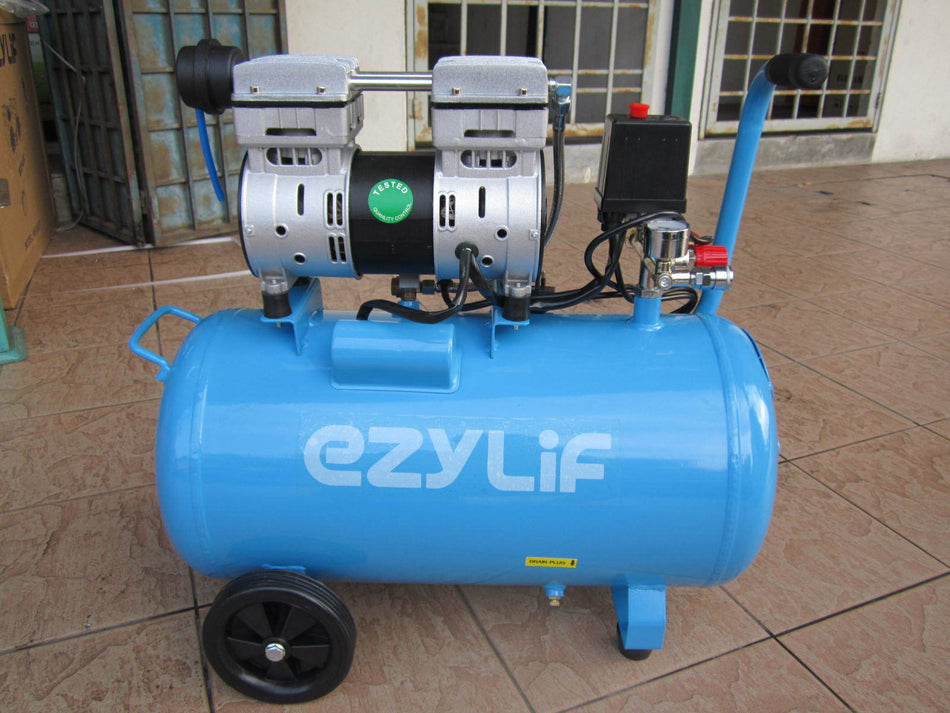 EZYLIF 750W 50L Quiet and Oil-Less Air Compressor HEF50T