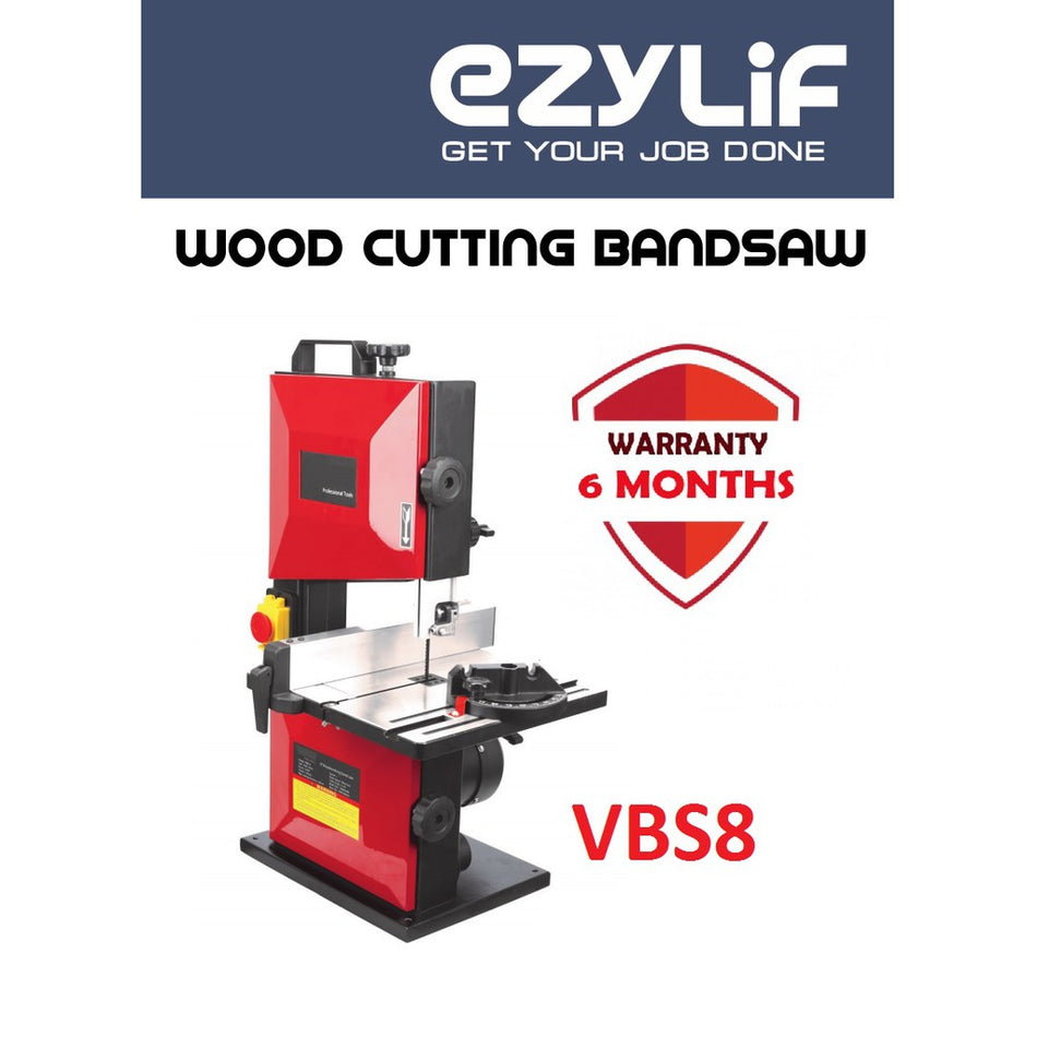 EZY LIF 200mm Wood Cutting BandSaw Machine VBS8