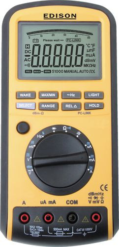 EDISON  larger image AUTO RANGE HI-ACCURACY MULTIMETER-USB INTERFACE EDI-516-3420K EDISON