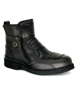 BLACK HAMMER 4000 Series Mid Cut with Zip Safety Shoes BH4883 BLACK HAMMER