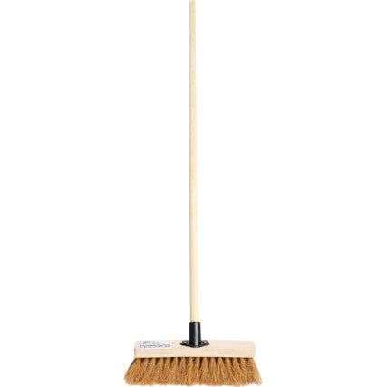 COSTWOLD 12" SOFT COCO BROOM WITH48" WOODEN HANDLE COT9071260K COSTWOLD