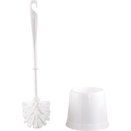 COSTWOLD PLASTIC TURKS HEAD TOILETBRUSH HOLDER SET COT9072560K