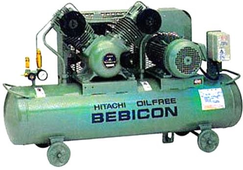 Hitachi Bebicon Air Compressor 5HP, 8Bar, 163kg 3.7OP-9.5G5A