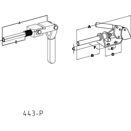 INDEXA PT318 COLLAR MOUNTED PUSHPULL CLAMP IND4433590K INDEXA