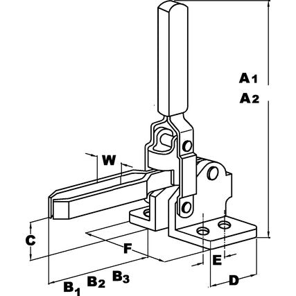 INDEXA V340FA VERTICAL TYPE TOGGLE CLAMP IND4431590K INDEXA
