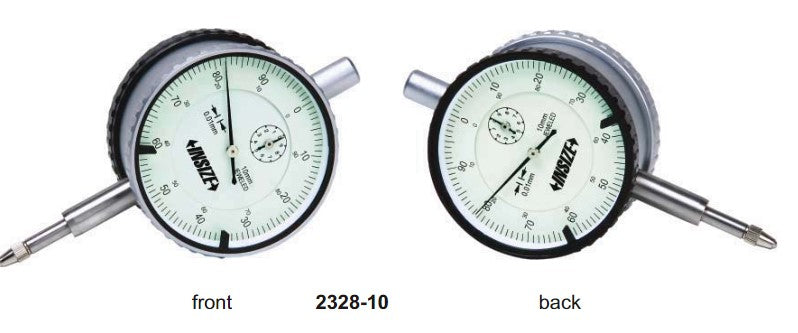 INSIZE METRIC DOUBLE FACE DIAL INDICATOR 2328-10/10mm