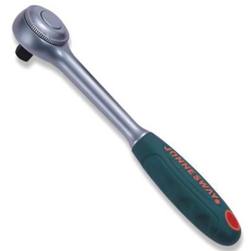 JONNESWAY 1/2″ Anti-Slip Grip Ratchet Handle, 72 Teeth, 250 mm R3504