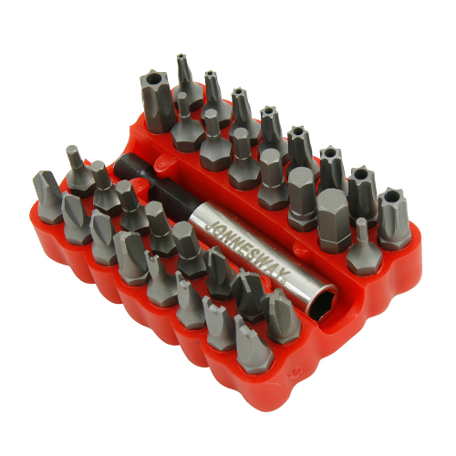 JONNESWAY 33 Pcs 1/4″ DR. Security Bit Set S29H2133S