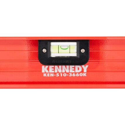 Kennedy KEN5103660K 400mm/16" I-beam Spirit Level - 3 Vials, Horizontal/Vertical/45°, Non-Magnetic