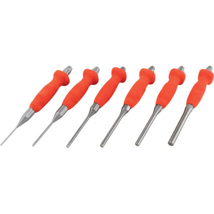 2-8mm PARALLEL PIN PUNCHSET CUSHION GRIP (6-PCE)