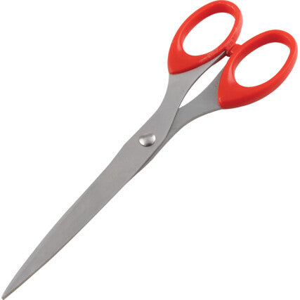 7"/ 180mm PLASTIC HANDLE PAPER SCISSORS