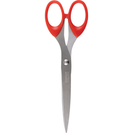 7"/ 180mm PLASTIC HANDLE PAPER SCISSORS