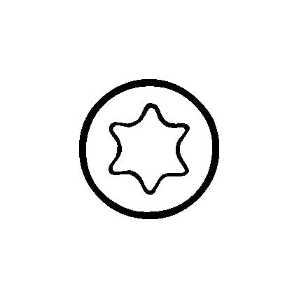 TX8 x 38mm TORX POWER BIT 1/4"HEX