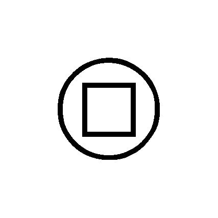 SQUARE No.1 1/4" HEX 25mm O/A