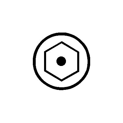 HEX TAMPER RESISTANT 2.50mm 1/4"HEX 25mm O/A