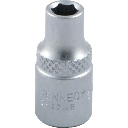 3/8" A/F SINGLE HEX SOCKET 1/4"SQ DR