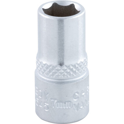 7mm SINGLE HEX SOCKET 1/4" SQ DR