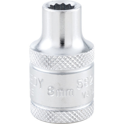 Draper 26916 Ball Joint Socket – 1/2" Square Drive, 38mm / 1.1/2" AF, Taiwan Made