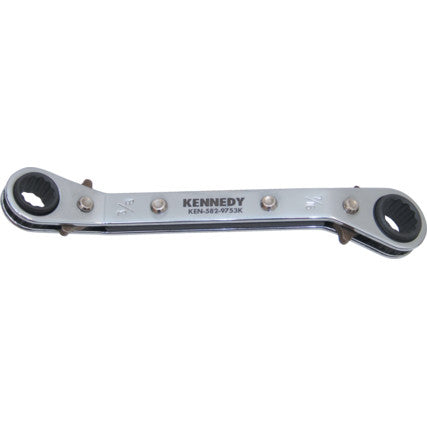 3/8"x7/16" OFFSET RATCHET RINGSPANNER