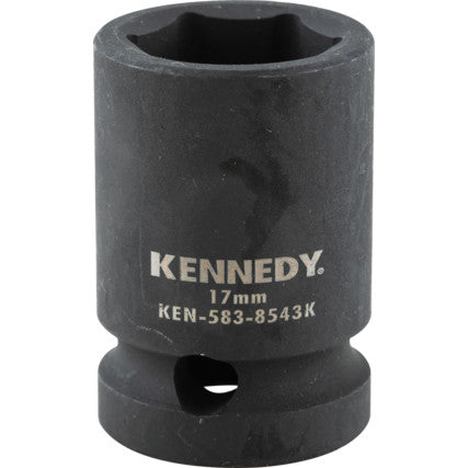 17mm IMPACT SOCKET 1/2" SQUAREDRIVE