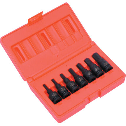 HEX DRIVER IMPACT SOCKET SET 3/8"SQUARE DRIVE 7PC