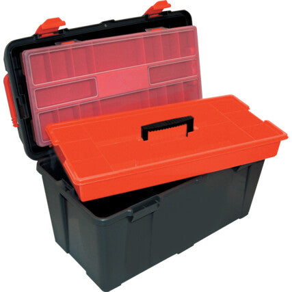 TOOL BOX WITH TOTE TRAY &ORGANISER
