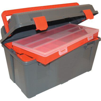 TOOL BOX WITH TOTE TRAY &ORGANISER