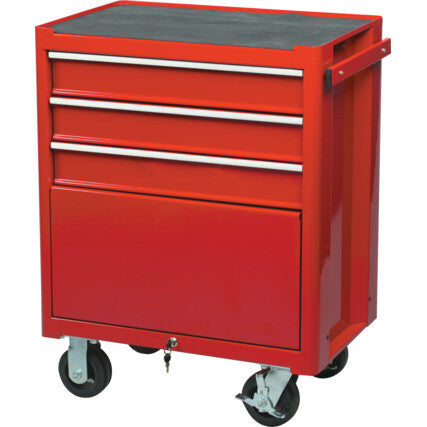 RED 3-DRAWER PROFESSIONALROLLER CABINET