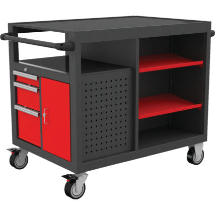 45" 10 DRAWER MOBILE WORKSTATION