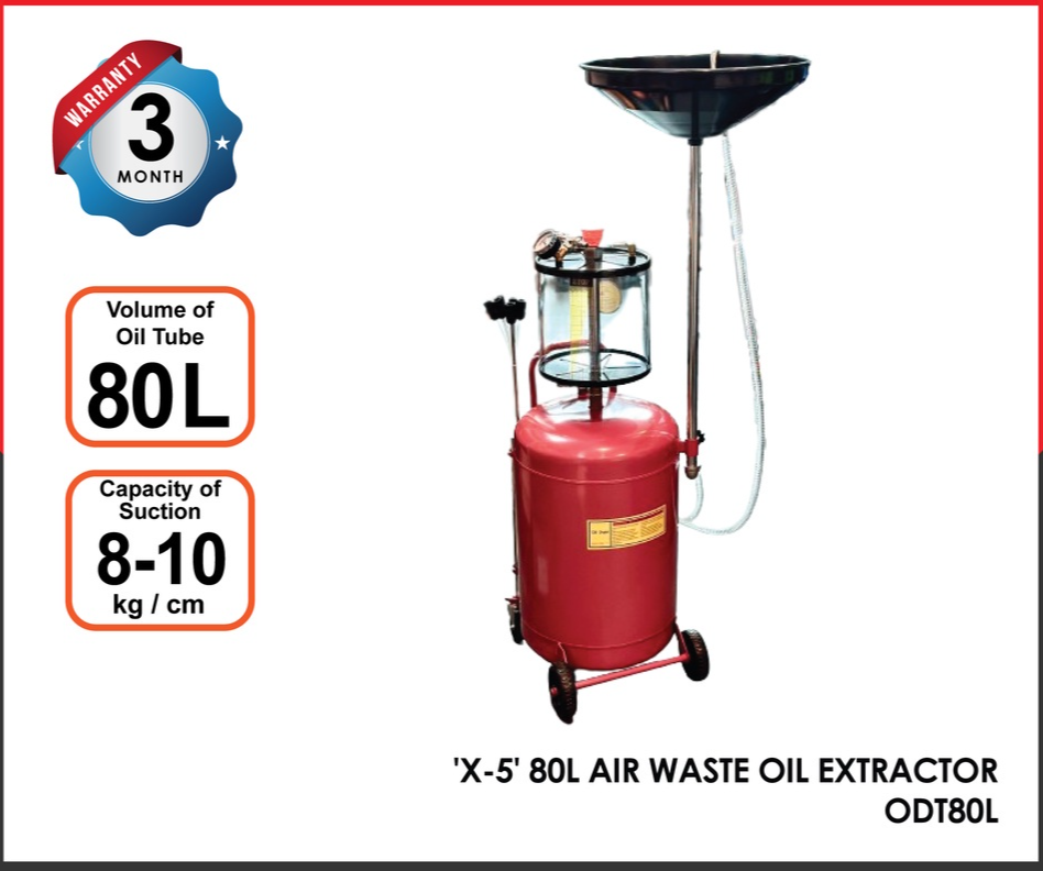 X5 80L AIR WASTE OIL EXTRACTOR ODT80L