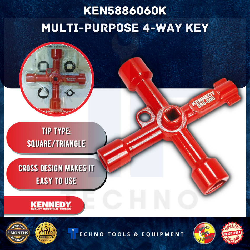 KENNEDY KEN5886060K MULTI-PURPOSE FOUR-WAY KEY