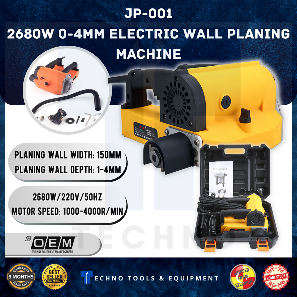 JP-001 2680W 0-4MM Electric Wall Planing Machine / Wall Planer / Wall Scraper