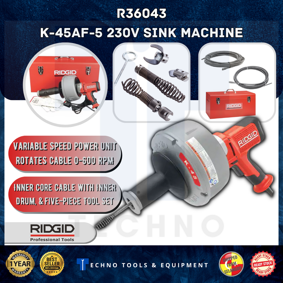 Ridgid 36043 K-45 Sink Machine