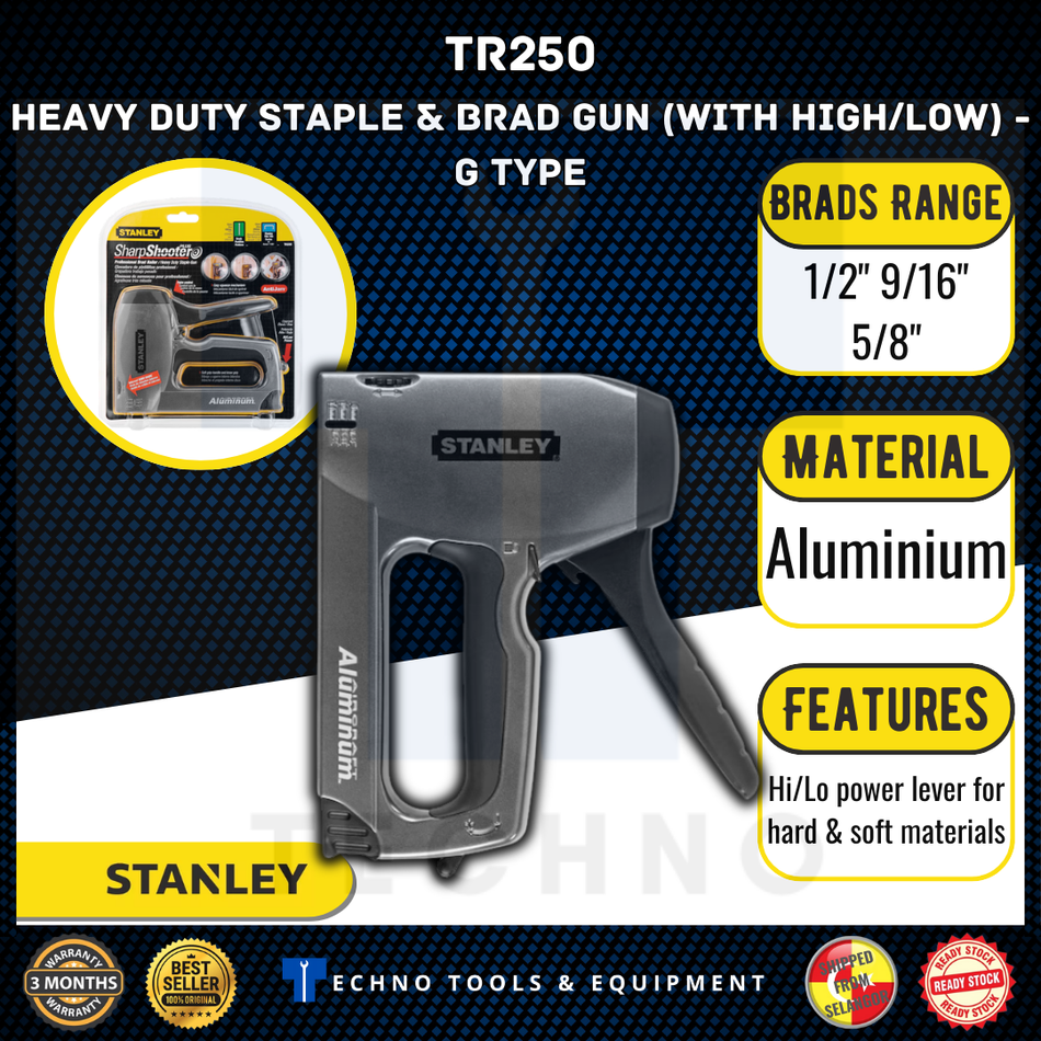 STANLEY TR250 Heavy-Duty Staple Gun