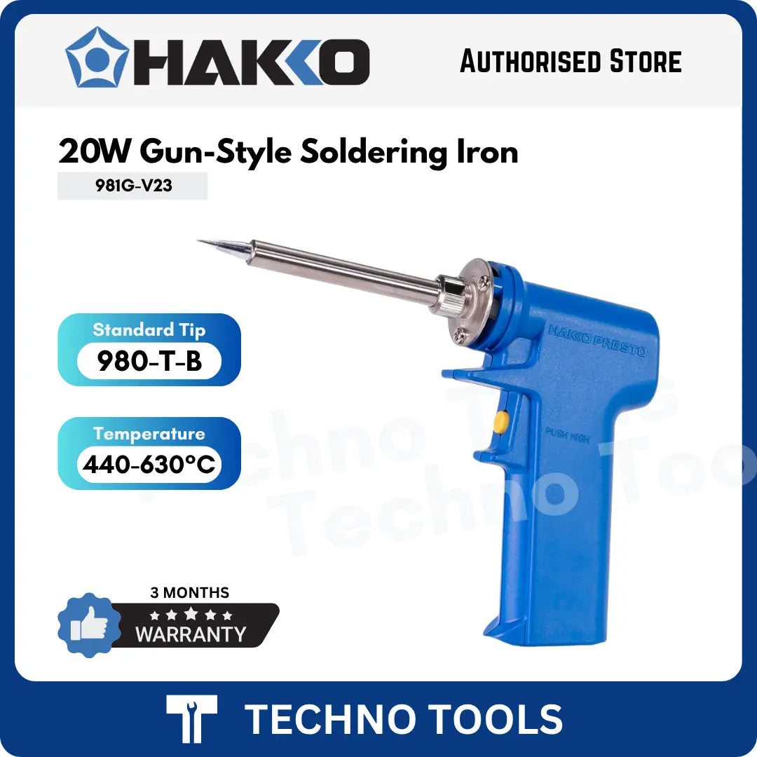 HAKKO PRESTO 981G-V23 Soldering Iron (20W~130W) with Sirim Plug Top MADE IN JAPAN | 3 Months Warranty HAKKO