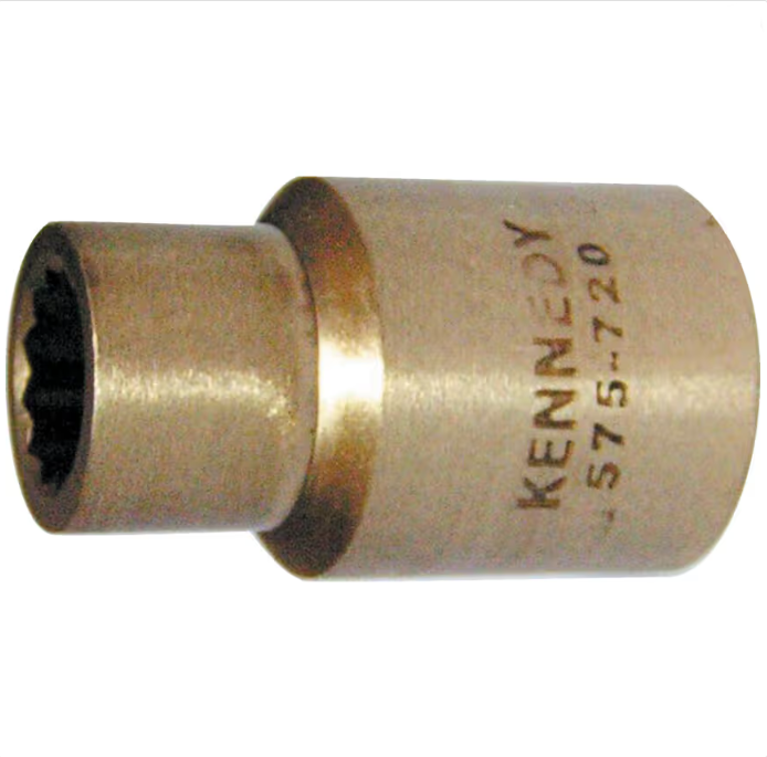Kennedy Non-Sparking 1/2" Drive Socket Aluminium Bronze Metric KENNEDY