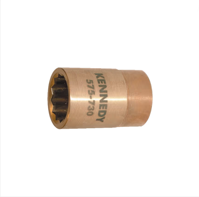 Kennedy Non-Sparking 1/2" Drive Socket Aluminium Bronze Metric KENNEDY