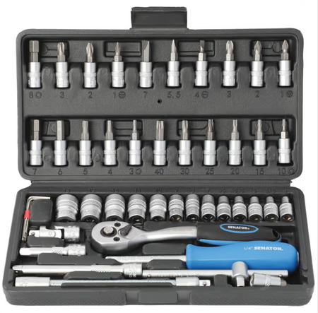 Senator 1/4 in Drive 46-Piece Metric Socket Set SENATOR