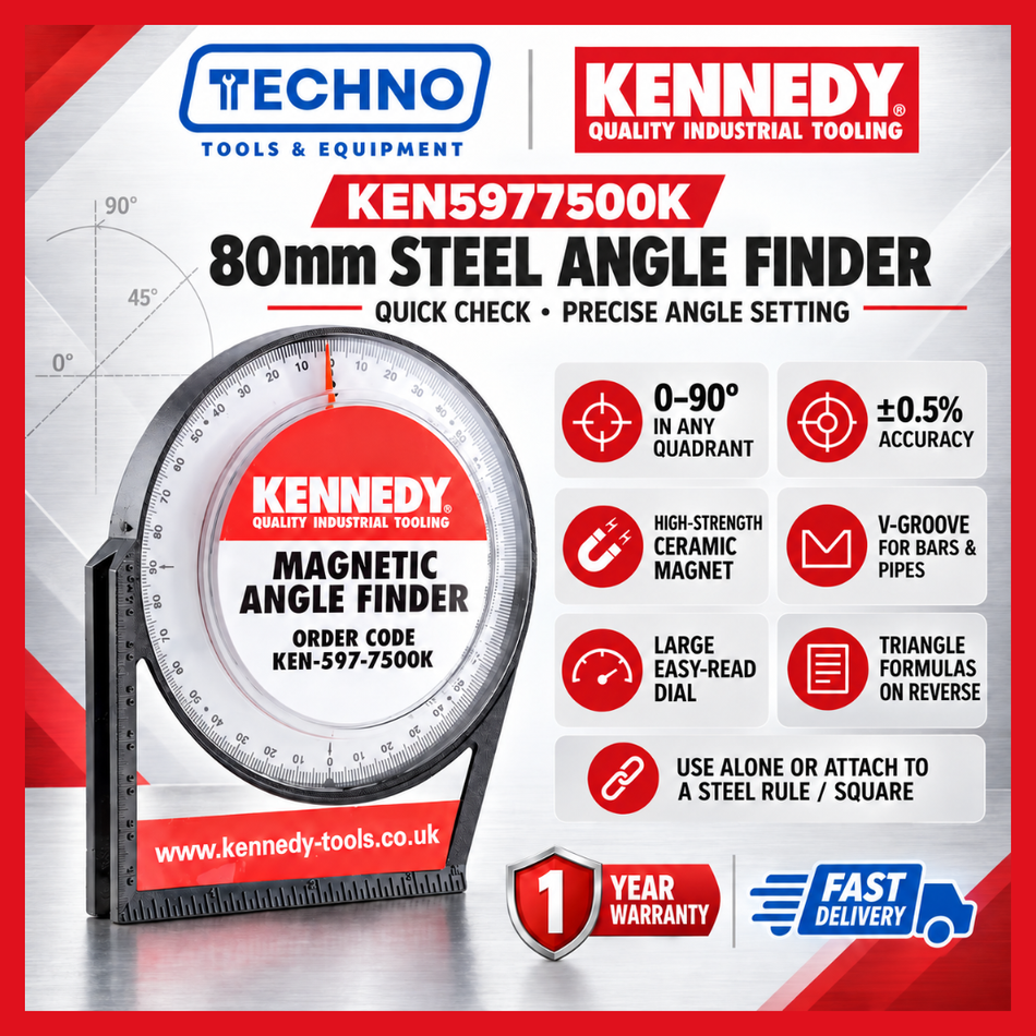KENNEDY KEN5977500K ANGLE FINDER WITH MAGNETIC BASE