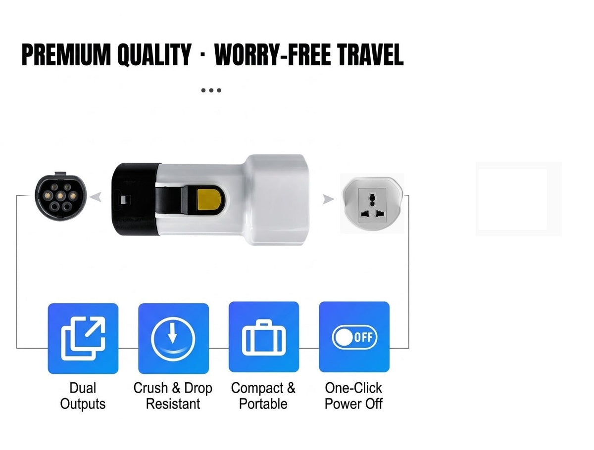 Type 2 V2L Discharge Adapter 16A 220V 3000W For Jetour / Chery | EV Vehicle-to-Load Power Outlet Converter Techno Tools & Equipment