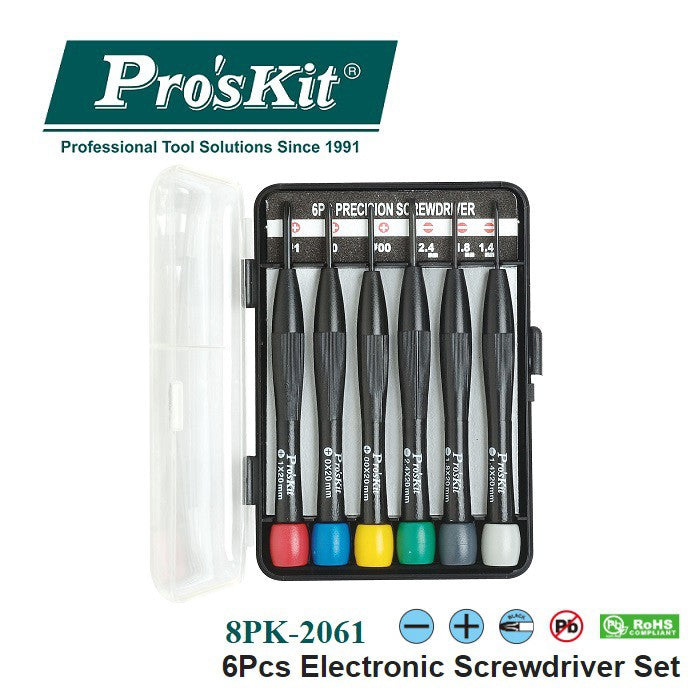 PROSKIT 6Pcs Electronic Screwdriver Set 8PK-2061