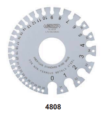 INSIZE 4808 SHEET METAL GAGE 0-36mm