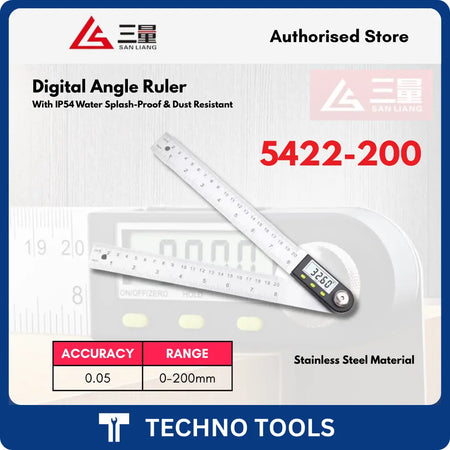 Digital Angle Ruler 200mm model 5422-200