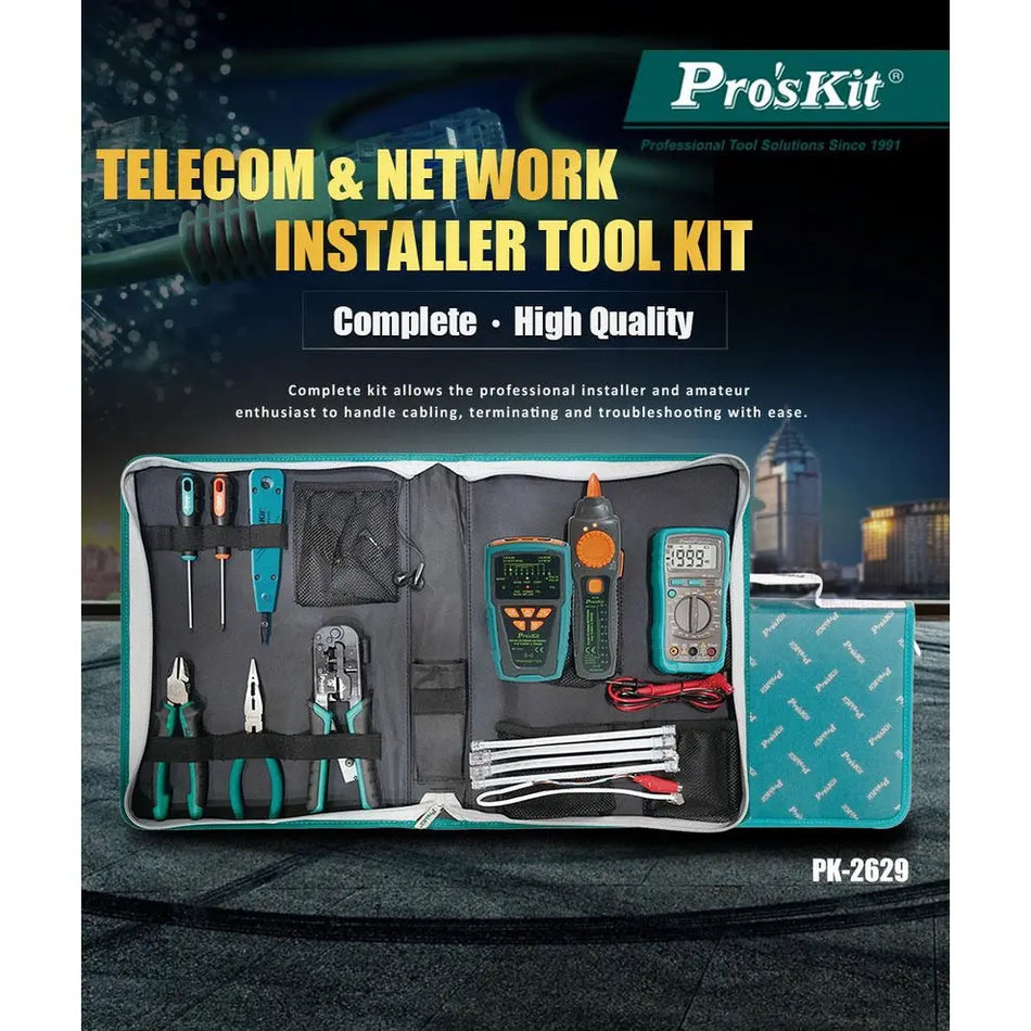 PRO'SKIT PK-2629 Telecom & Network Installer Tool Kits (NEW & ORI PROSKIT) PRO'SKIT