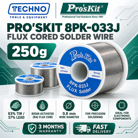 Pro'sKit 8PK-033J / 8PK-033K / 8PK-033L Flux Cored Solder Wire (250g) PRO'SKIT