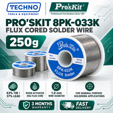Pro'sKit 8PK-033J / 8PK-033K / 8PK-033L Flux Cored Solder Wire (250g) PRO'SKIT