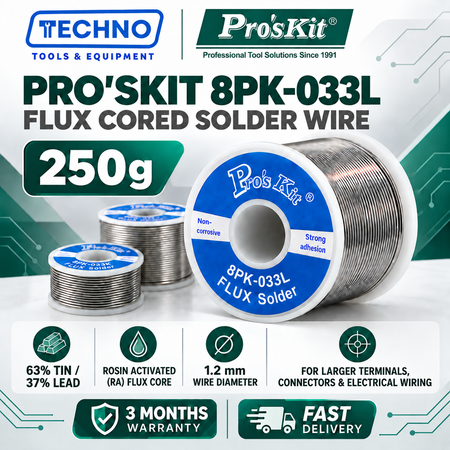Pro'sKit 8PK-033J / 8PK-033K / 8PK-033L Flux Cored Solder Wire (250g) PRO'SKIT