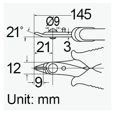 8PK-101KM Heavy Duty Cutting Plier (145mm)